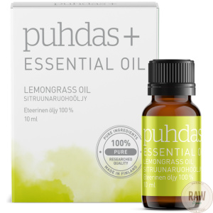 Puhdas+ 100 % Premium essential oil,  Lemongrass 10ml
