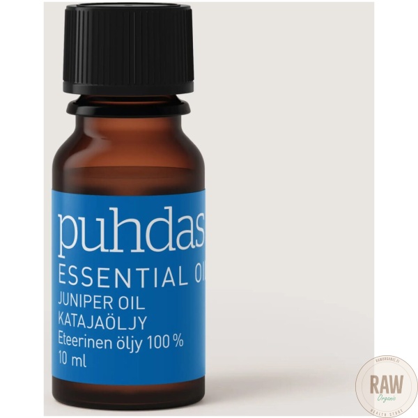 Puhdas+ 100 % Premium essential oil, juniper (katajanmarja) 10ml – kuva 2