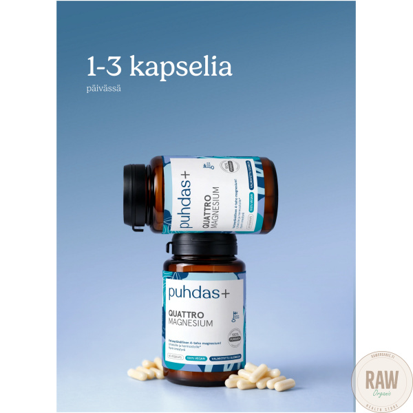 Puhdas+ Quattro Magnesium 120 kaps – kuva 5