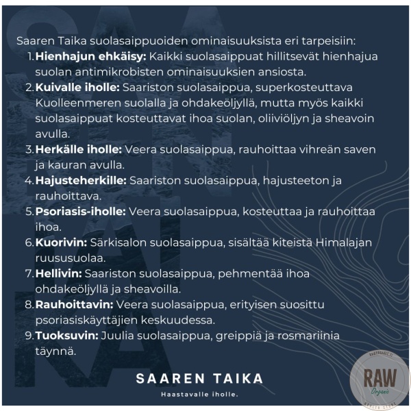 Saaren Taika Särkisalon suolasaippua, 120g – kuva 6
