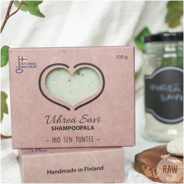 Catteco Shampoopala Vihreä Savi 100g – kuva 4