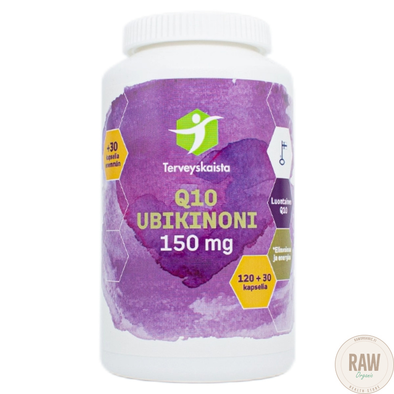 Terveyskaista Ubikinoni 150mg 120+30kaps