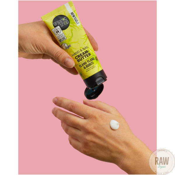 Organic shop Hand & Nail cream butter Ylang-Ylang & Buriti, 75ml – kuva 3