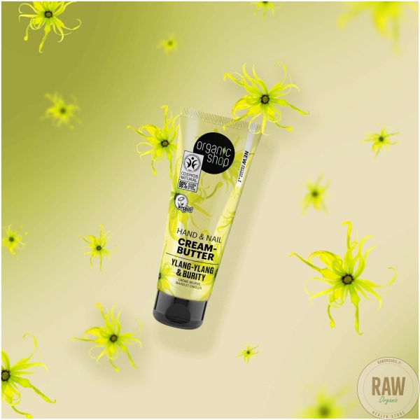 Organic shop Hand & Nail cream butter Ylang-Ylang & Buriti, 75ml – kuva 2