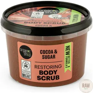 Organic shop cocoa & sugar body scrub 250ml