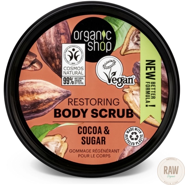 Organic shop cocoa & sugar body scrub 250ml – kuva 4