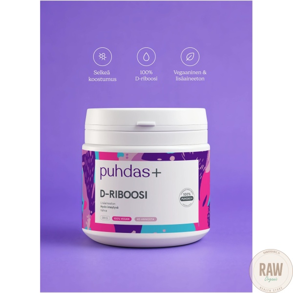 Puhdas+ D-Riboosi, 200g – kuva 2