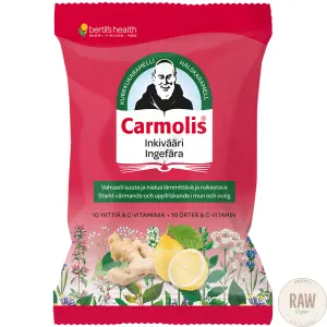 Carmolis Inkivääri kurkkukaramelli 75g