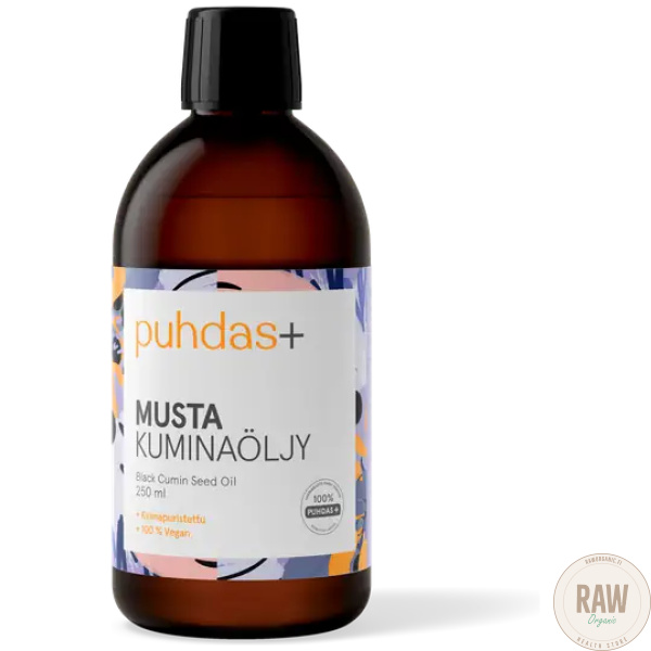 Puhdas+ Mustakuminaöljy 250ml – kuva 4