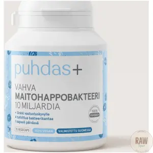 Puhdas+ Vahva Maitohappobakteeri 10 Miljardia, 75 kaps.