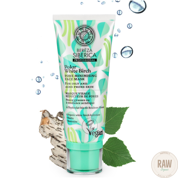 Natura Siberica polar white birch pore minimising face mask 100ml – kuva 2