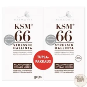 Harmonia KSM66 TUPLAPAKKAUS 120×2 kaps