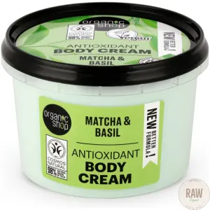 Organic Shop Antioxidant Body Cream Matcha & Basil 250 ml