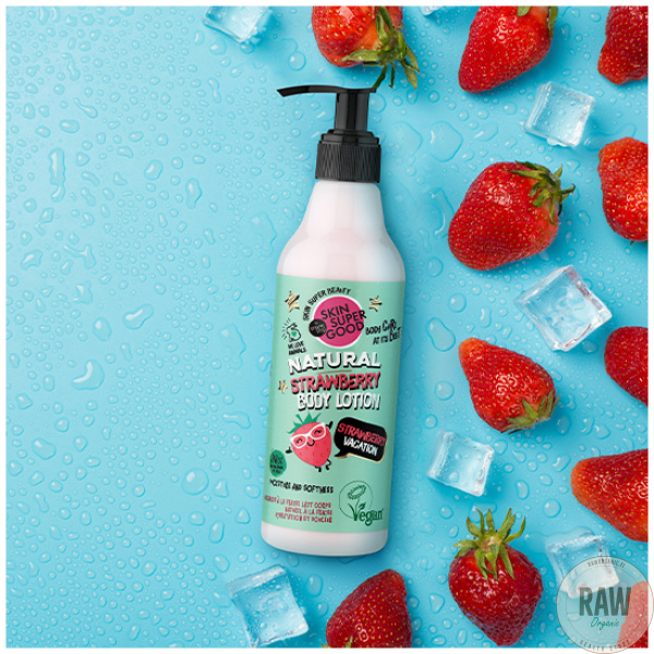 Skin Super Good Natural Strawberry Vacation Body Lotion 250 ml – kuva 3
