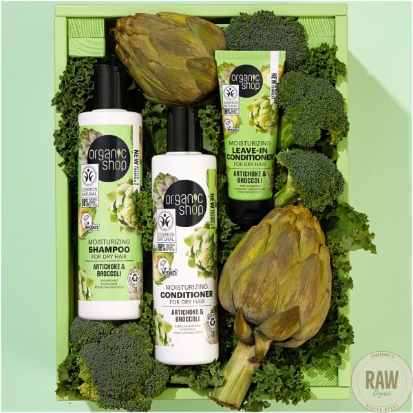 Organic Shop Moisturizing Shampoo For Dry Hair Artichoke & Broccoli 280 ml – kuva 5