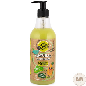 Skin Super Good Natural organic green tea & golden papaya Shower Gel, 500ml