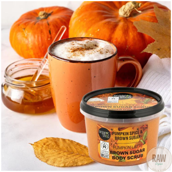 Organic Shop Pumpkin spice latte brown sucar Body Scrub 250 ml – kuva 4