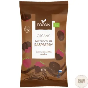 Foodin Raakasuklaavadelma, 50 g luomu
