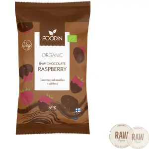 Foodin Raakasuklaavadelma, 50 g luomu