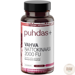 Puhdas+ vahva nattokinaasi 2000 FU, 60 kaps
