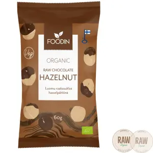 Foodin Luomu Raakasuklaahassel 60 g