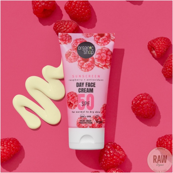 Organic Shop Aurinkosuojavoide Day Face Cream 50 SPF Normaali /kuiva iho 50 ml – kuva 4
