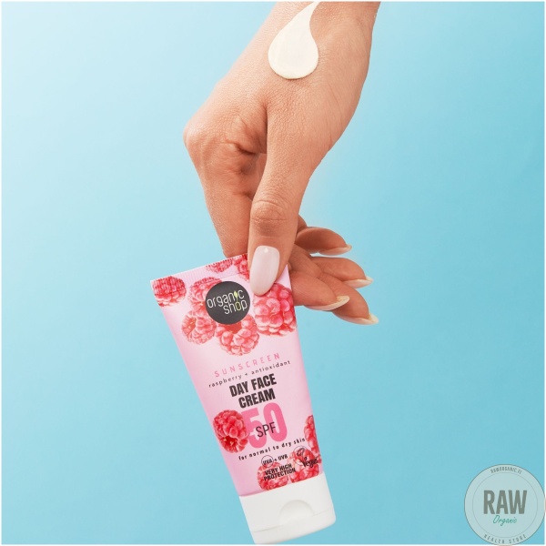 Organic Shop Aurinkosuojavoide Day Face Cream 50 SPF Normaali /kuiva iho 50 ml – kuva 3