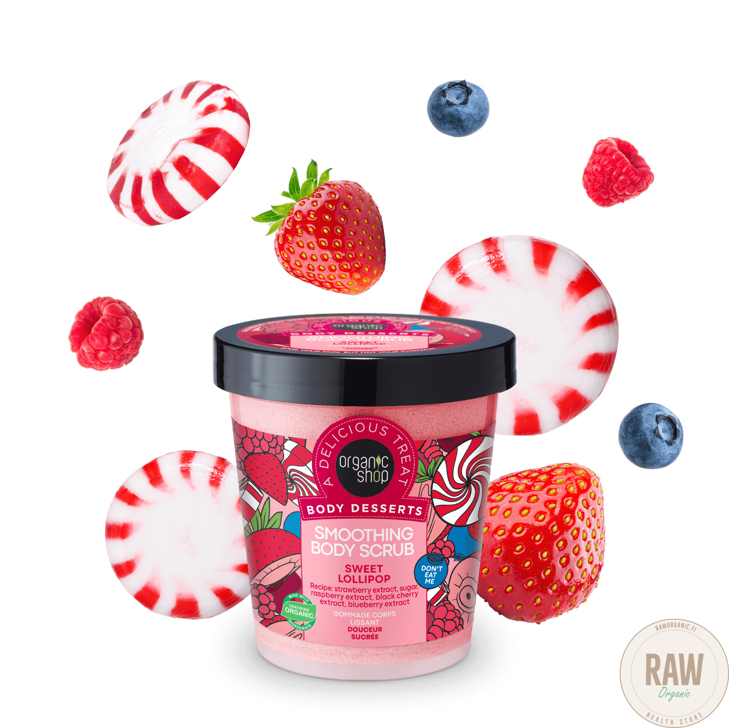 Organic Shop Body Desserts Smoothing Body Scrub Sweet Lollipop 450ml