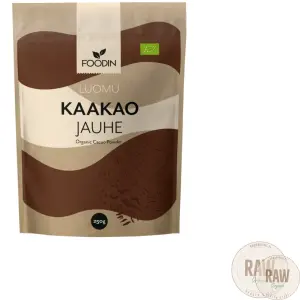 Foodin Kaakaojauhe, Luomu, Raaka, 250g