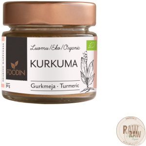 Foodin Kurkuma, Luomu, 30g