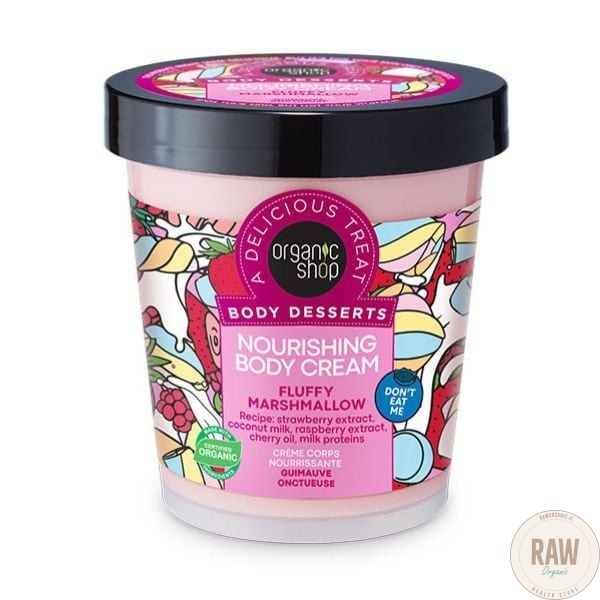 Organic Shop Body Desserts Nourishing Body Cream Fluffy Marshmallow 450ml