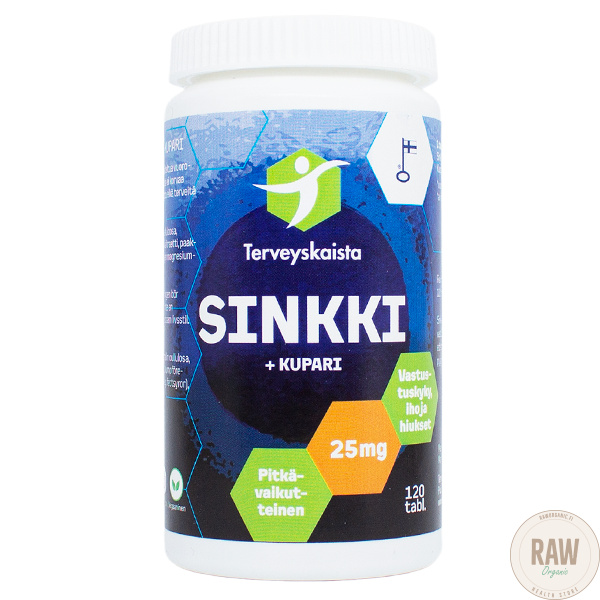 Terveyskaista Pitkävaikutteinen Sinkki+Kupari