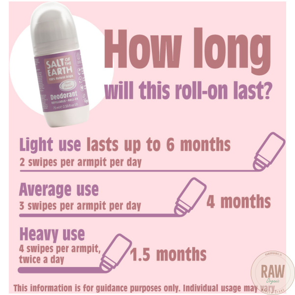 Salt of the Earth Peony Blossom Refillable Roll-on Deodorant 75 ml – kuva 5