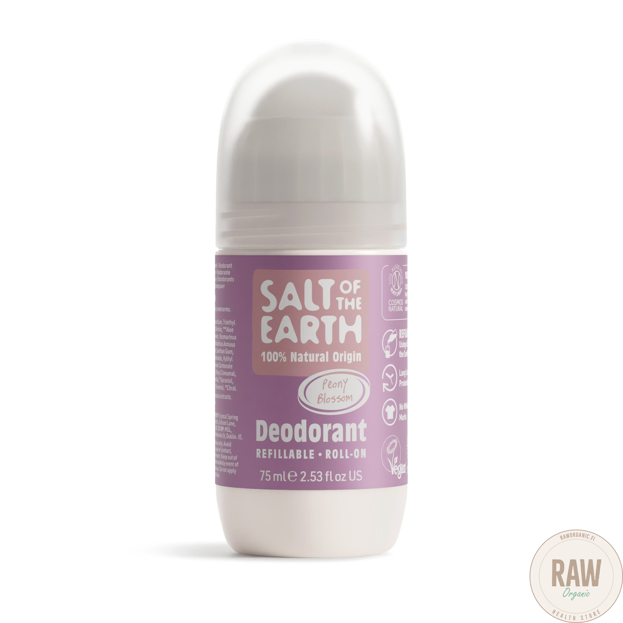 Salt of the Earth Peony Blossom Refillable Roll-on Deodorant 75 ml