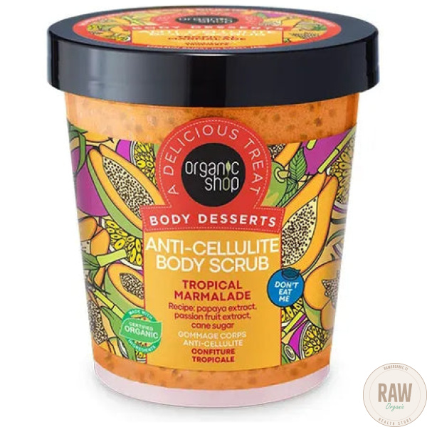 Organic Shop Body Desserts Anti-cellulite body scrub tropical marmalade, 450ml – kuva 3