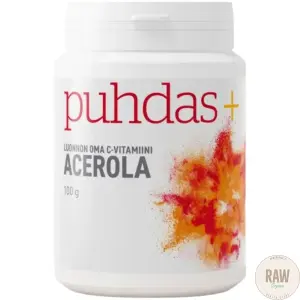 Puhdas+ Acerola Extract Powder, 100 g