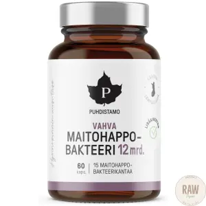 Puhdistamo Vahva Maitohappobakteeri 12 mrd, 60 kaps
