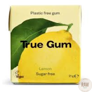 True Gum Sitruuna Muoviton Ksylitolipurukumi 21g