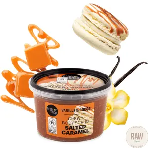 Organic Shop Chewy Body Scrub Salted Caramel Vanilla & Cocoa, 250ml