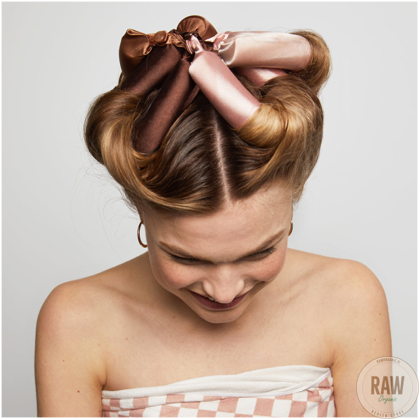 Kitsch Satin Jumbo Flexi Rods 4 Pcs- Rosewood kiharapatukat – kuva 4