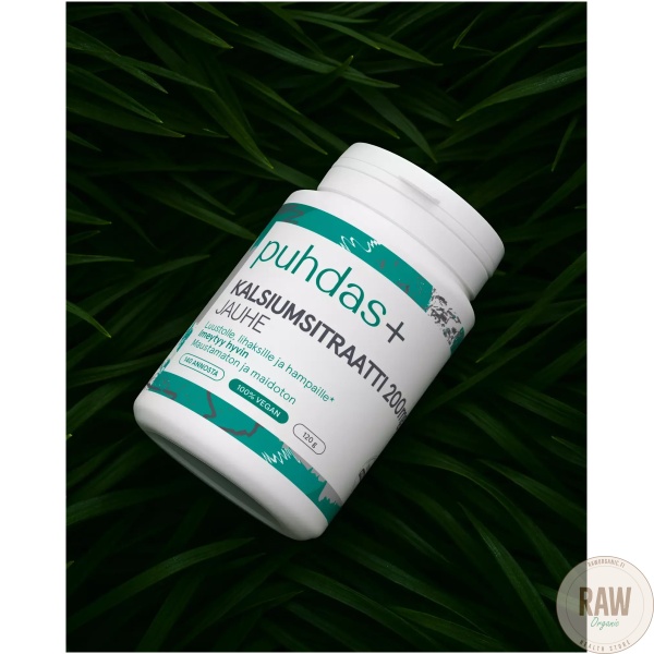 Puhdas+ Kalsiumsitraattijauhe 200 mg, 120g – kuva 6