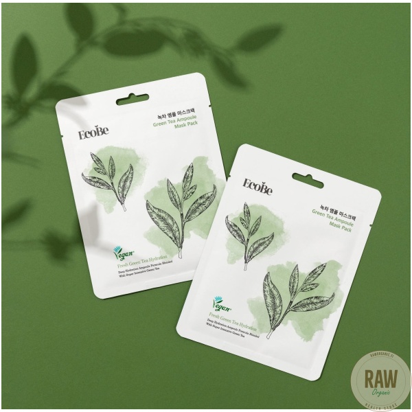 Ecobe Green Tea Ampoule Mask – kuva 2