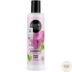 Organic Shop Luminous Glow Shampoo For Normal Hair Orchid & Mint 280 ml