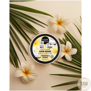 Organic Shop Silky Shine Hair Mask for All Hair Types Frangipani & Coconut 250 ml