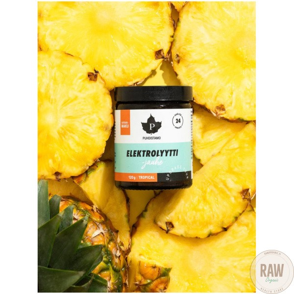 Puhdistamo Elektrolyyttijauhe Tropical , 120g – kuva 2