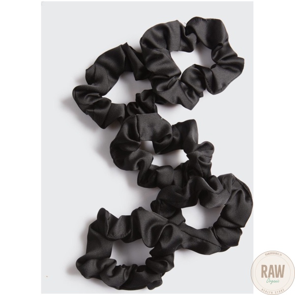 KITSCH Satin Sleep Scrunchies 5pc – Black – kuva 2