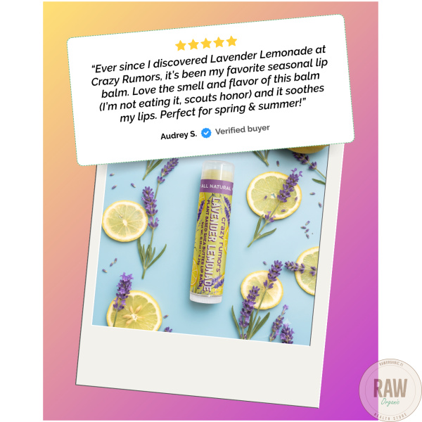 CRAZY RUMORS Lavender lemonade huulivoide – kuva 2