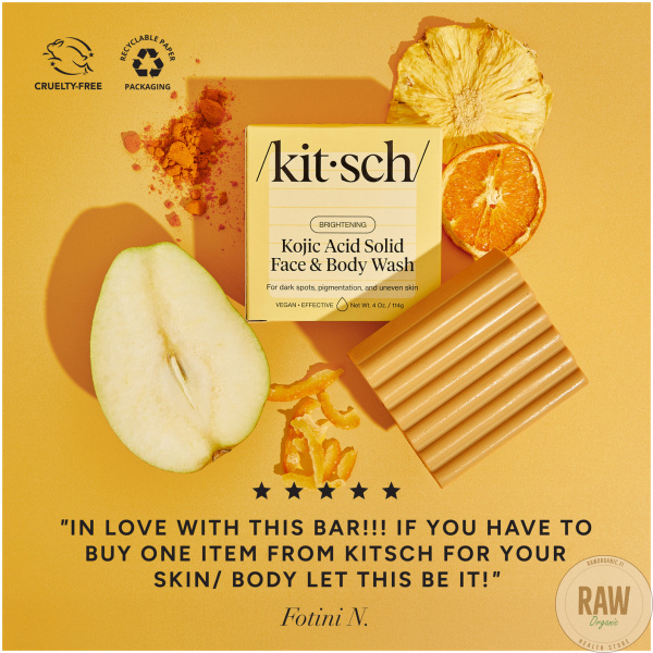 KITSCH Kojic Acid Face and Body Bar – kuva 2