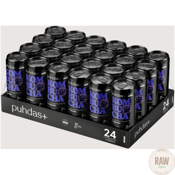 Puhdas+ Kombucha Villi mustikka 330 ml – kuva 2