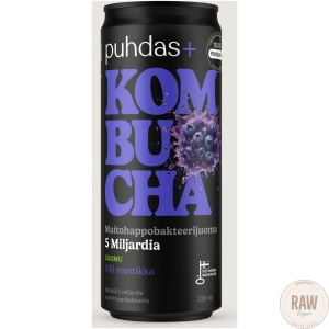 Puhdas+ Kombucha Villi mustikka 330 ml